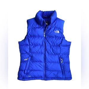 The North Face Blue Puffer Vest Medium